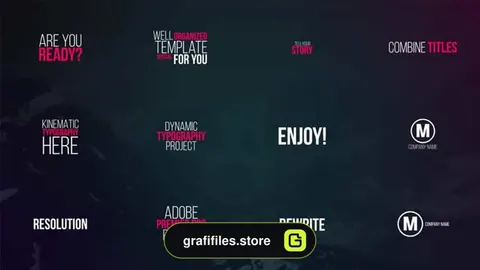 پروژه پریمیر تایتل Kinetic Titles