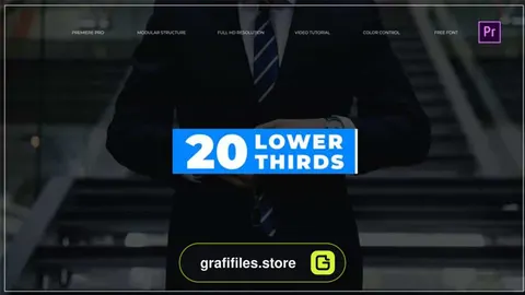 پروژه پریمیر زیرنویس Lower Thirds