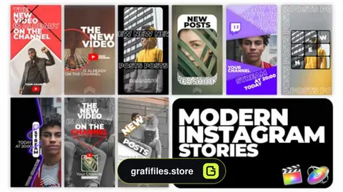 پروژه آماده فاینال کات پرو استوری اینستاگرام Modern Instagram Stories