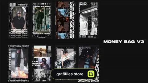 پروژه پریمیر استوری اینستاگرام Money Bag V3 - Instagram Stories