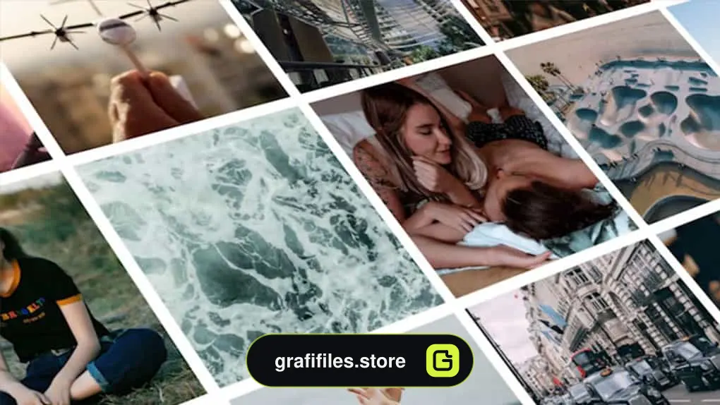 پروژه پریمیر اسلایدشو Mosaic Photo Reveal Slideshow