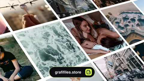 پروژه پریمیر اسلایدشو Mosaic Photo Reveal Slideshow