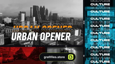 پروژه پریمیر وله Multiframe Urban Media Opener