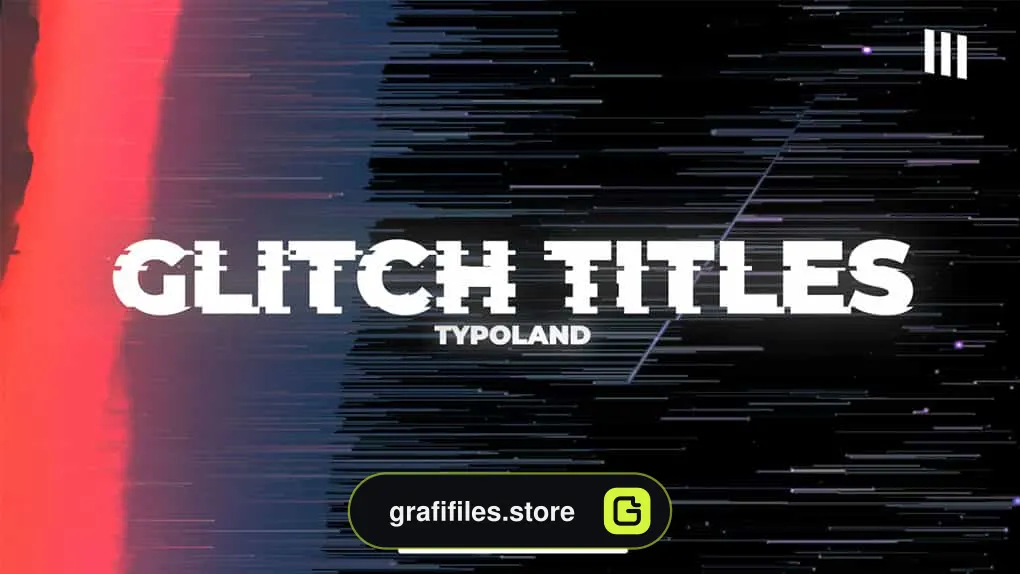 پروژه فاینال کات پرو تایتل New Glitch Titles
