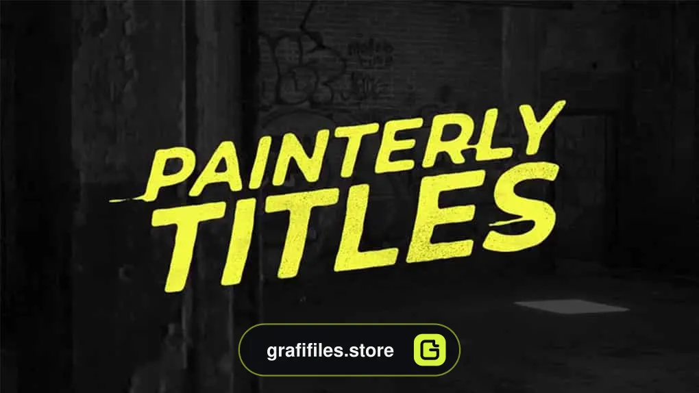 پروژه پریمیر تایتل Painterly Titles