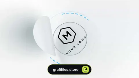 پروژه فاینال کات پرو نمایش لوگو Simple Peeling Off Logo
