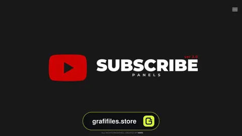 پروژه پریمیر پنل سابسکرایب یوتیوب