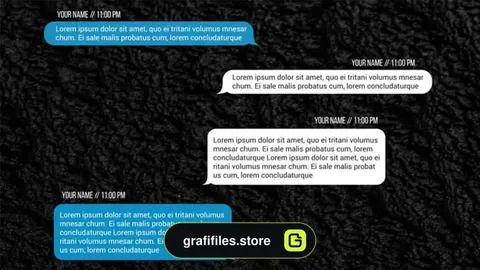 پروژه پریمیر نمایش پیامک Text Messages