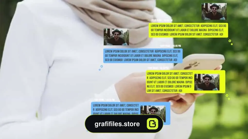 پروژه فاینال کات پرو نمایش پیامک Text Messages KIT