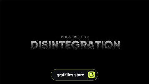 پروژه پریمیر تایتل Titles Animator - Disintegration Reveal