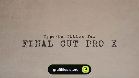 پروژه فاینال کات پرو تایتل Type-On Titles