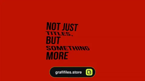 پروژه فاینال کات پرو تایپوگرافی Unique Typography