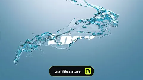 پروژه آماده فاینال کات پرو نمایش لوگو با آب