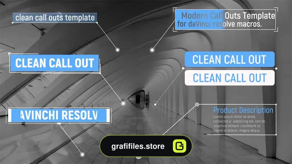 پروژه داوینچی ریزالو نوشته راهنما Clean Callouts