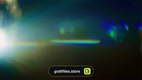 فوتیج افکت نور آنامورفیک Anamorphic Lens Flares