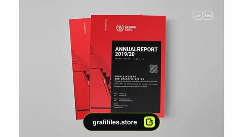 قالب آماده ایندیزاین گزارش سالانه Annual Report