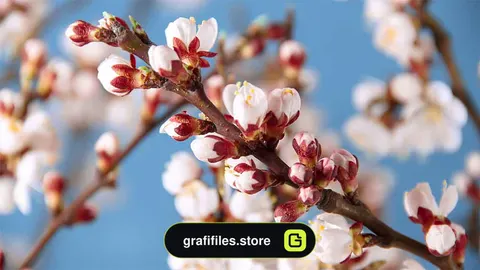 فوتیج شکوفه زردآلو