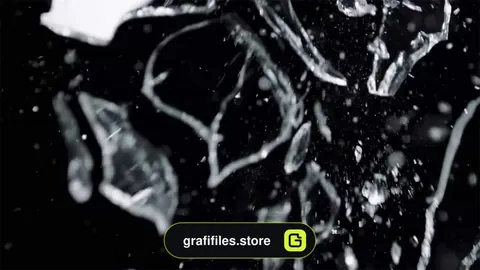 فوتیج شکستن شیشه Blast Of Broken Glass