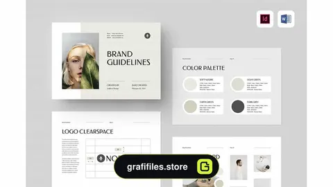 قالب آماده ورد دستورالعمل برند Brand Guidelines