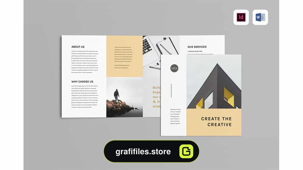 قالب آماده ورد بروشور Brochure