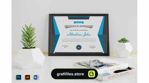 قالب آماده ورد سرتیفیکیت Certificates Word Template