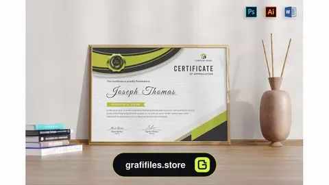 قالب آماده ورد سرتیفیکیت Certificates Word Template