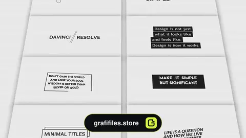 پروژه داوینچی ریزالو تایتل Clean Minimal Titles Vol.2