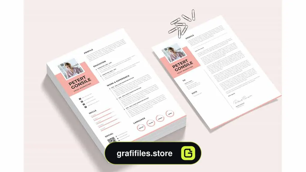 قالب آماده ورد رزومه CV Resume Word