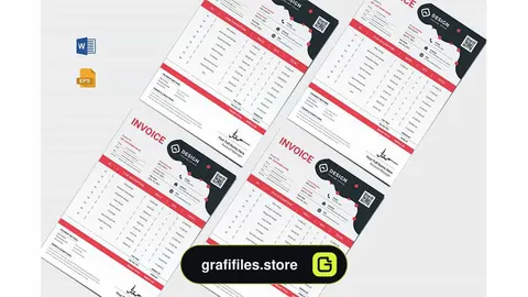 قالب آماده ورد فاکتور Invoice Word Template