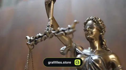 فوتیج تندیس عدالت و قانون