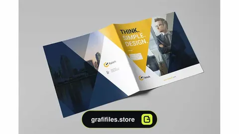 قالب ایندیزاین بروشور King Julian Brochure - Square