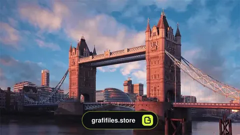 فوتیج طلوع و غروب لندن