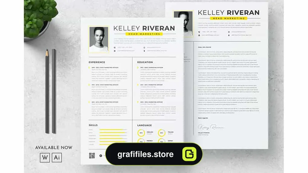 قالب آماده ورد رزومه Maketing CV Resume Word