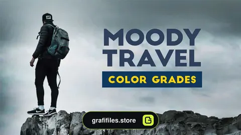 پریست اصلاح رنگ فیلم Moody Travel Color Grades