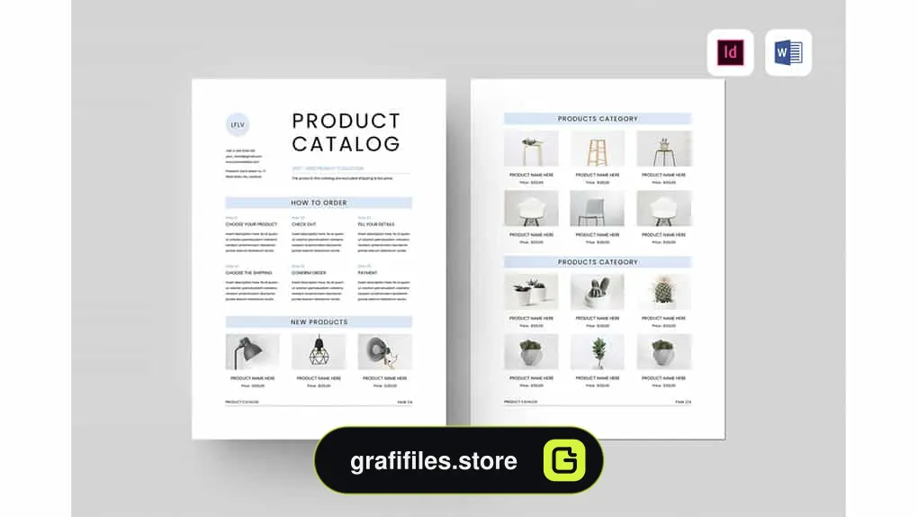 قالب آماده ورد کاتالوگ محصولات Product Catalog