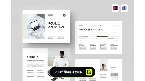 قالب آماده ورد پروپوزال Proposal | MS Word & Indesign
