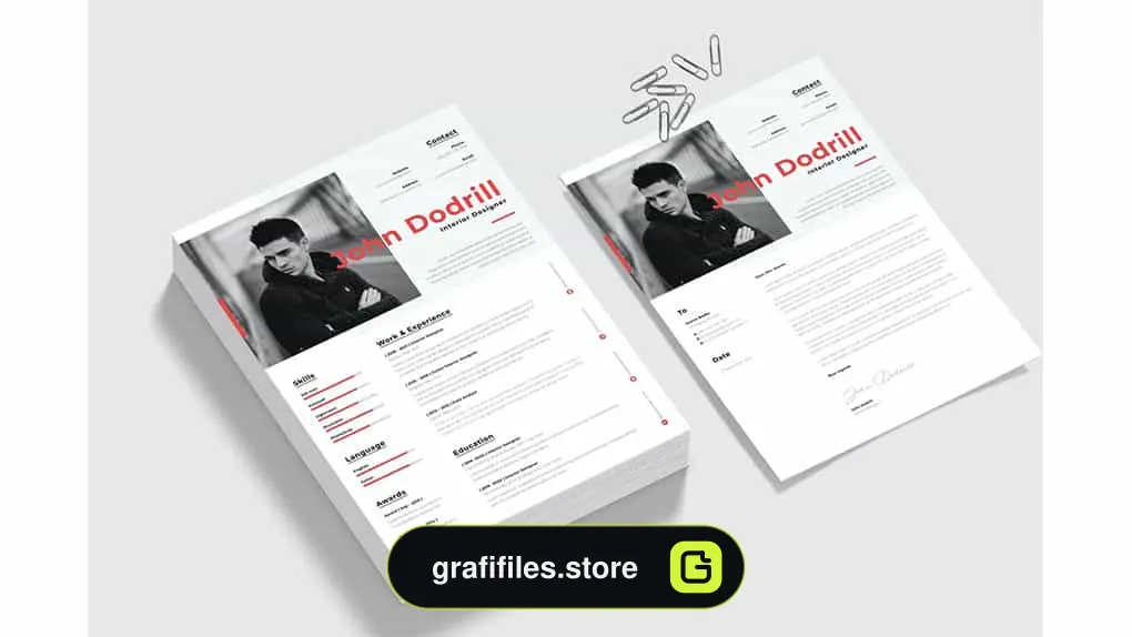 دانلود قالب آماده رزومه ورد Resume Word