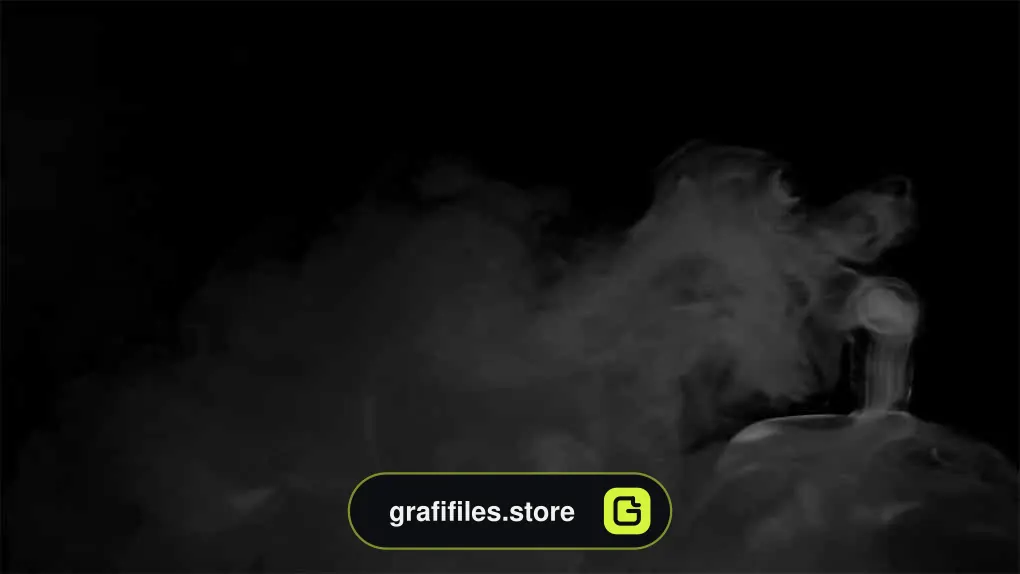 فوتیج دود Smoke On Black
