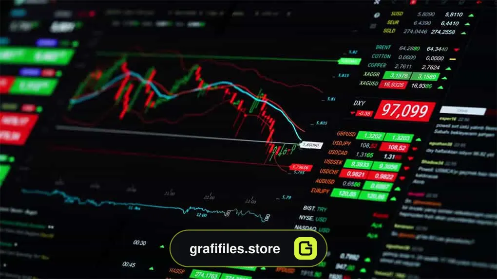 فوتیج صفحه نمایش بورس