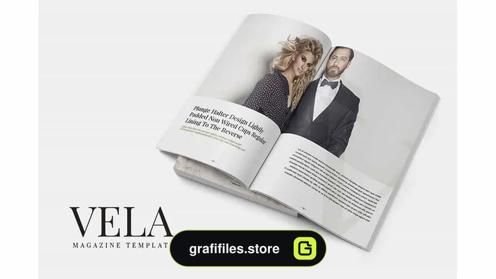 قالب ایندیزاین مجله Vela Magazine Template