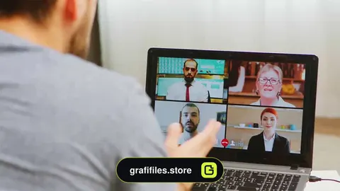 فوتیج تماس تصویری گروهی