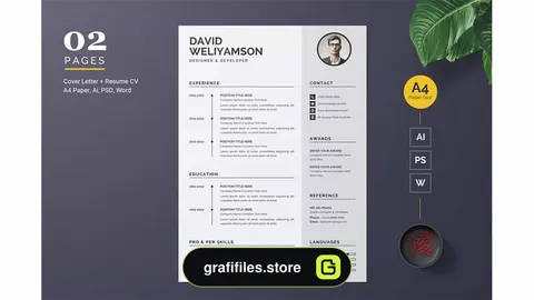 قالب آماده ورد رزومه Word Resume Template