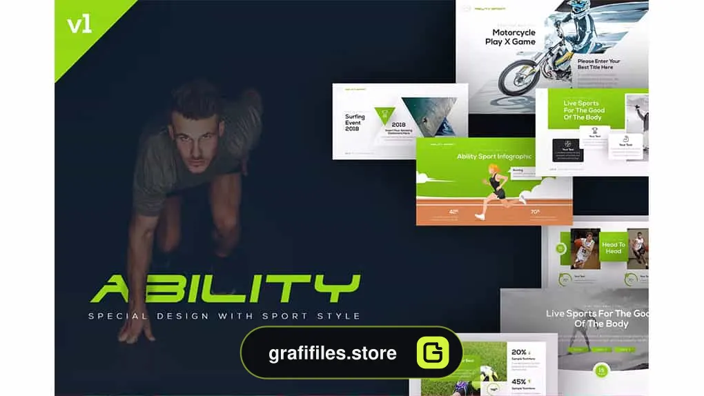 قالب پاورپوینت Ability Sports Presentation Template