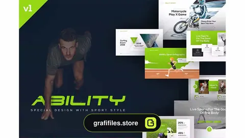 قالب پاورپوینت Ability Sports Presentation Template