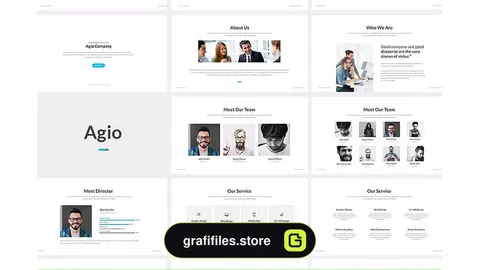 قالب پاورپوینت Agio Powerpoint Presentation