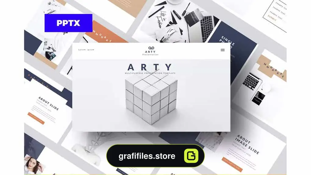 قالب پاورپوینت Arty - Powerpoint