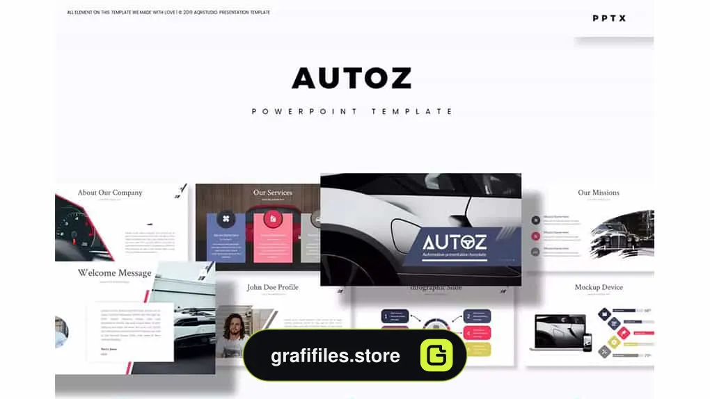 قالب پاورپوینت Autoz - Powerpoint Template