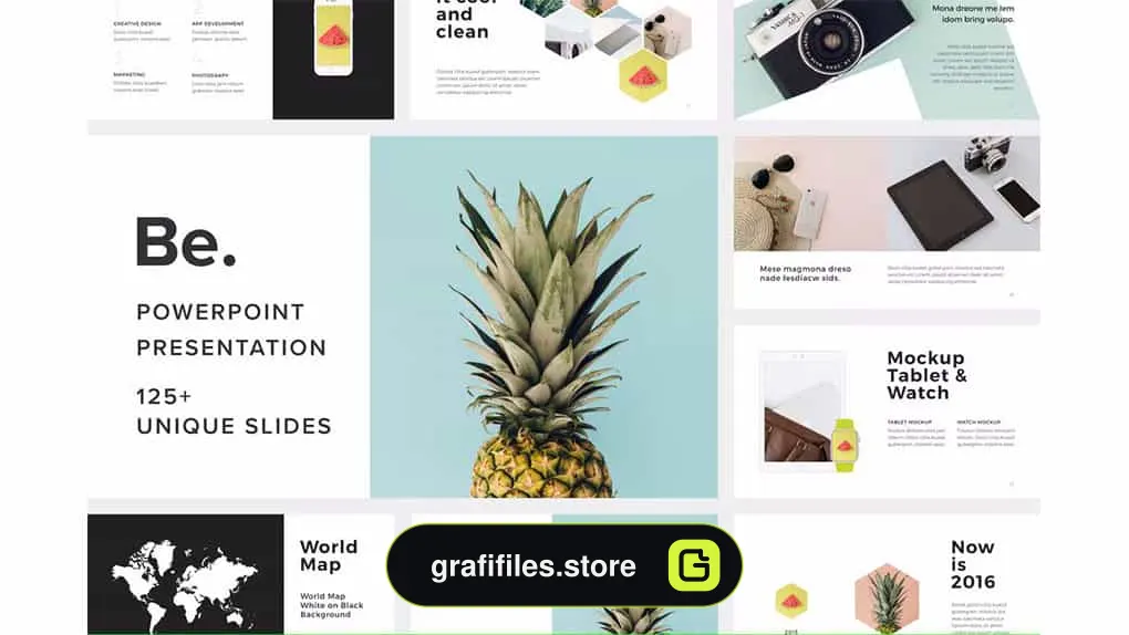 قالب پاورپوینت Be Powerpoint Presentation Template