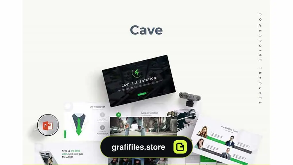 قالب پاورپوینت Cave - Powerpoint Template
