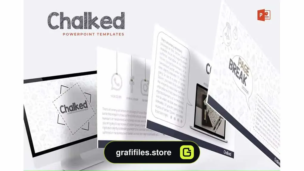 قالب پاورپوینت Chalked - Powerpoint Templates